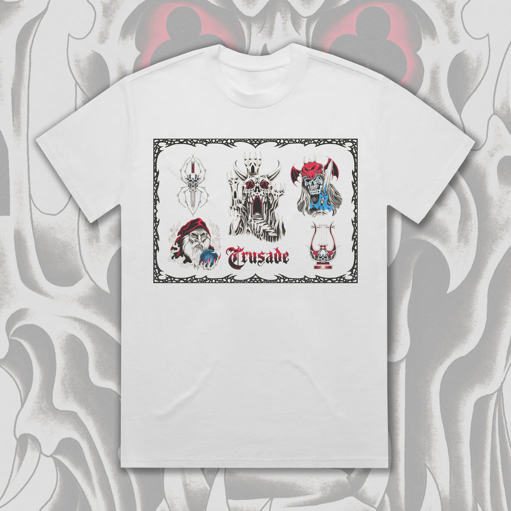 Doom Flash Sheet White T-Shirt