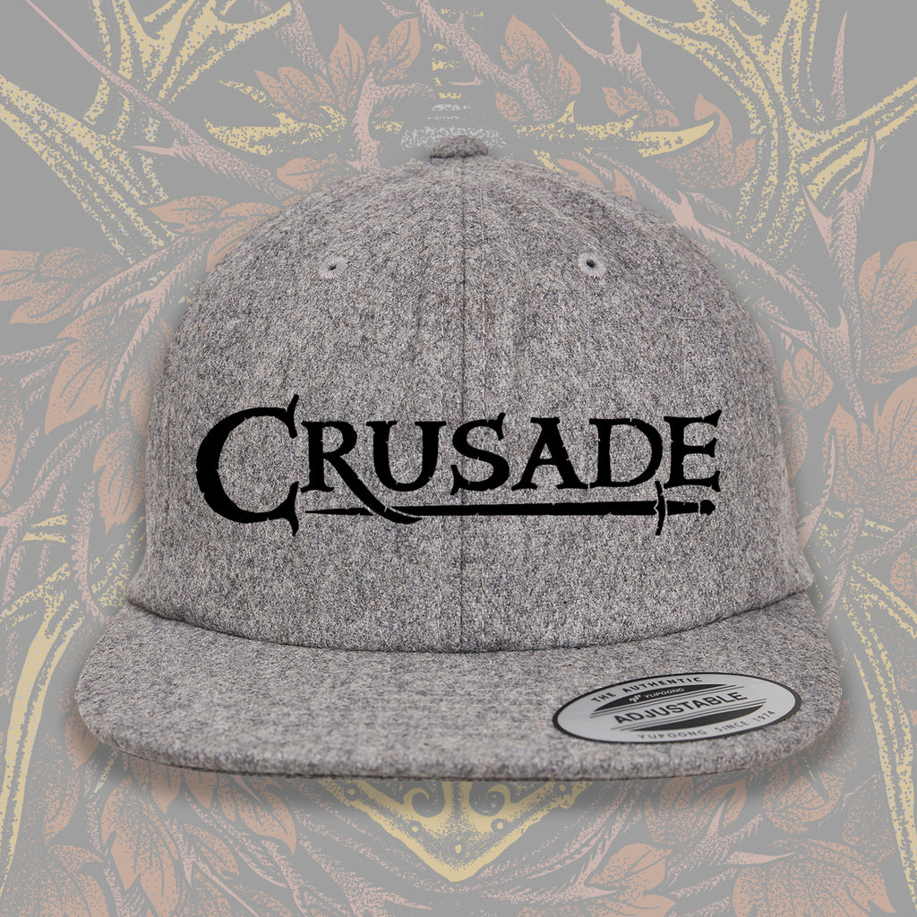 Sword Logo Grey Wool Cap