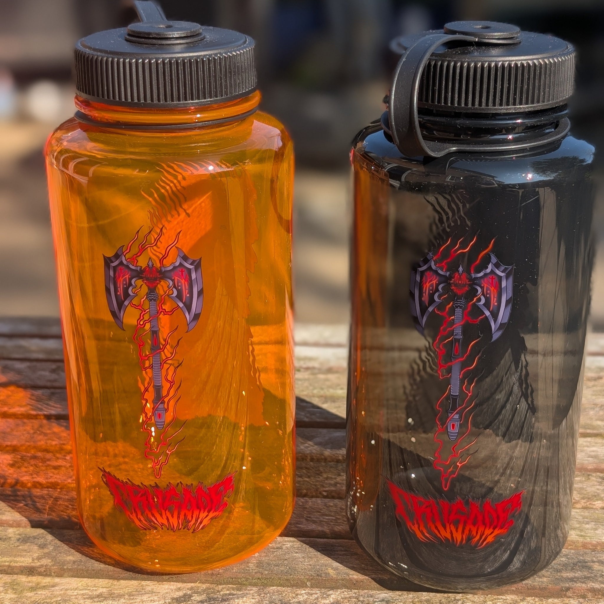 Flame Knight Tritan Wide Mouth Water Bottle 1 Litre
