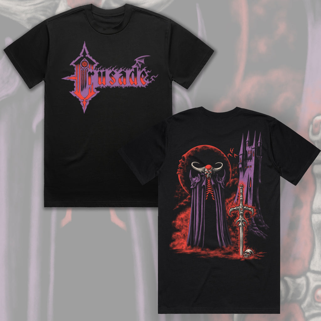 Crimson Veil Black T-shirt