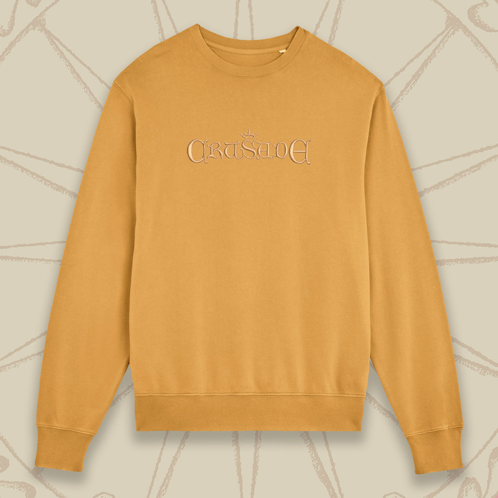 Camiseta de cuello redondo gruesa con el logotipo del dragón de la Cruzada