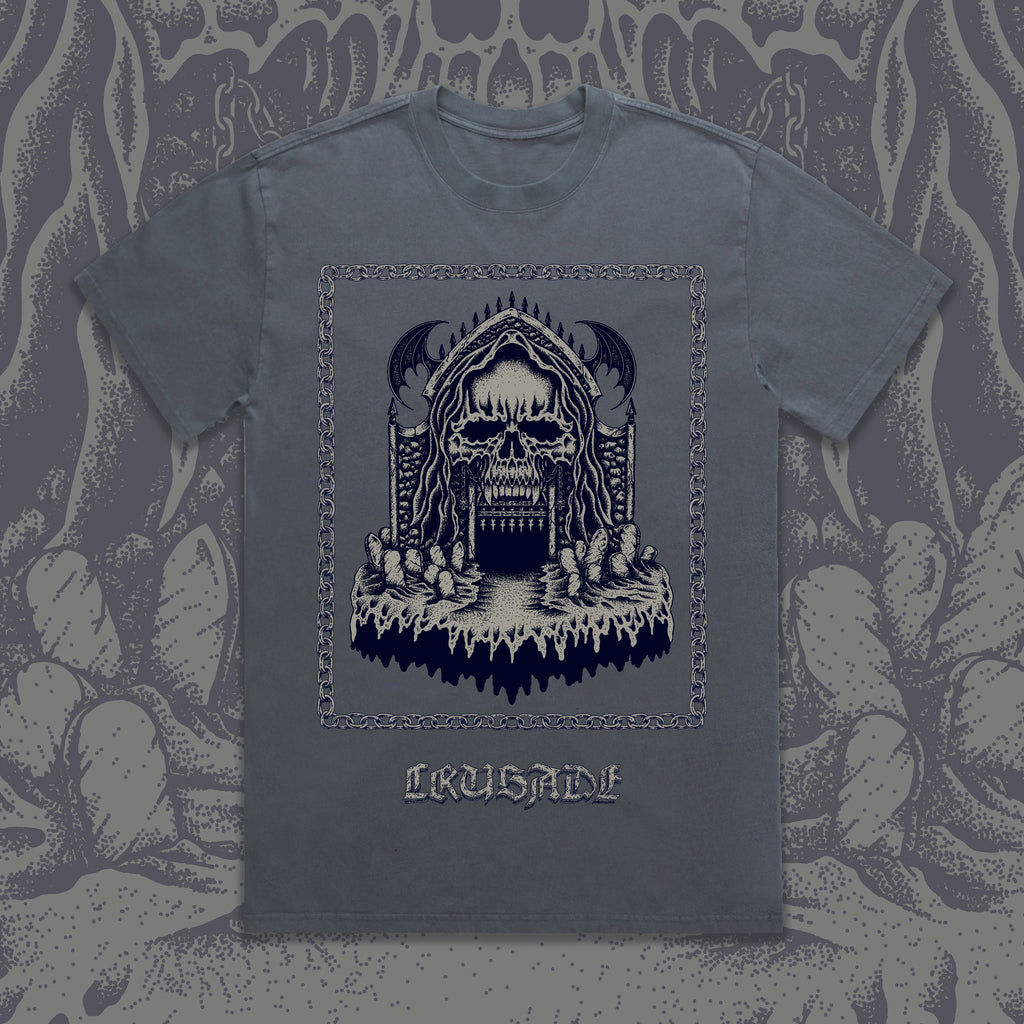 The Tomb Oversized Faded Indigo T-Shirt