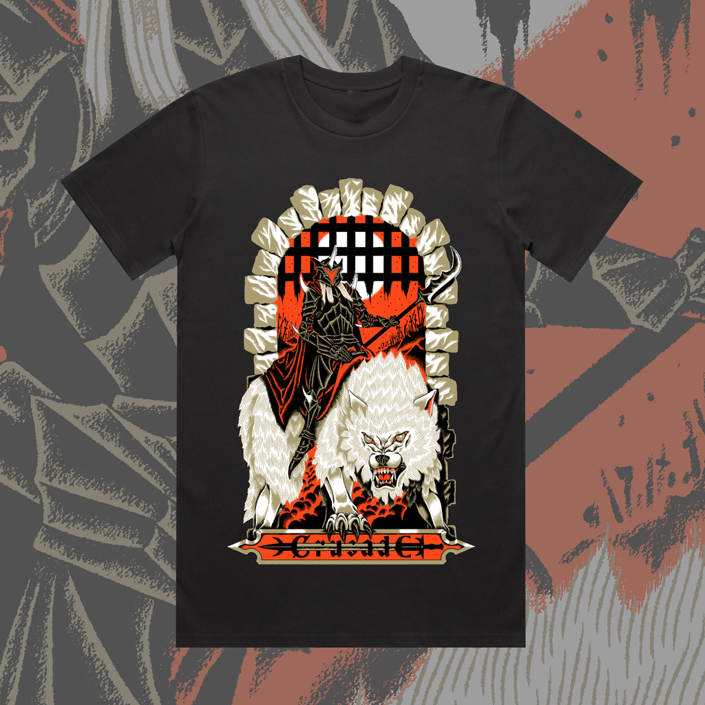 Warg Rider Schwarzes T-Shirt